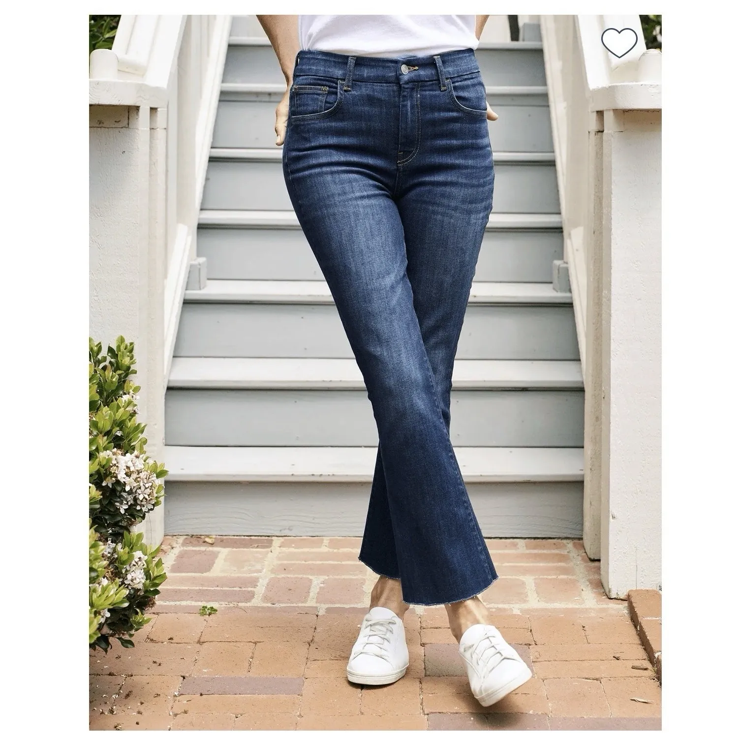 FRANK & EILEEN Killian Crop Flare Jean 2003 Wash Size 25 NEW Kick Flare Denim - Image 16