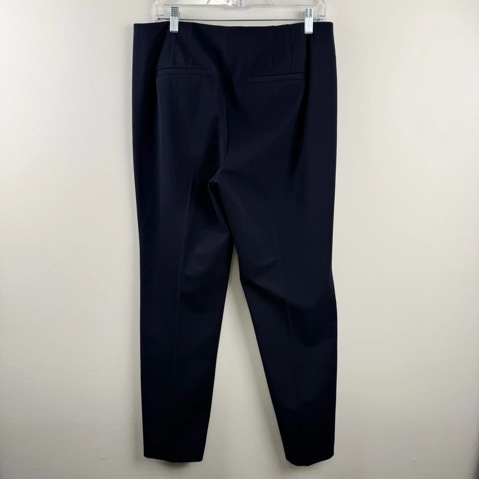 Talbots Women's Navy Dress Pants Size 12 Straight Leg Career Work Slacks - Image 4