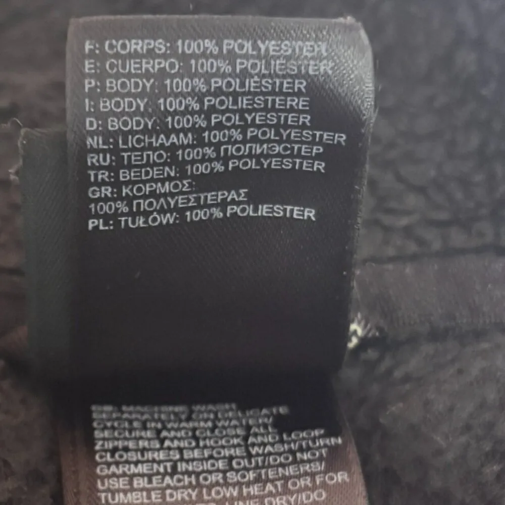 The North Face Women's Fleece Full Zipper Jacket Black Soft Furry Size S/P - Image 5