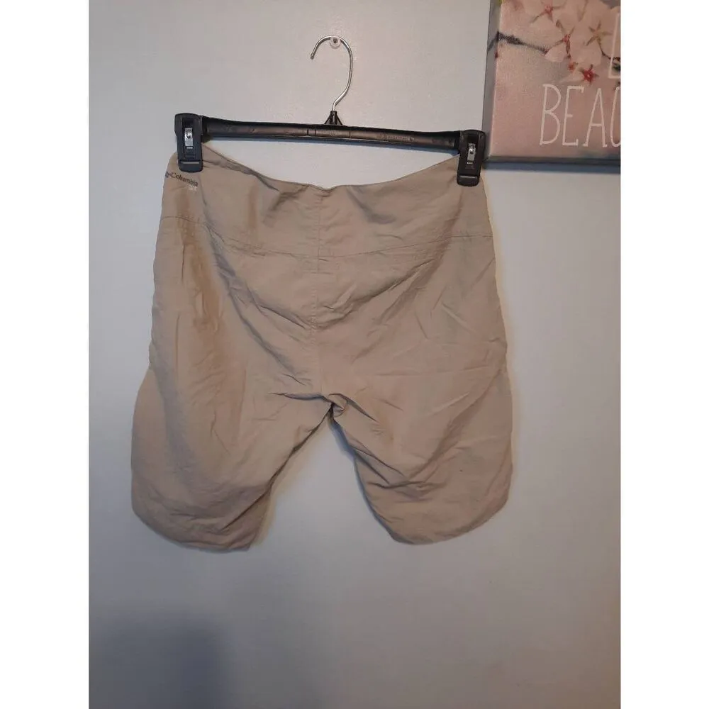 Columbia GRT Size 4 Womens Hiking Shorts 11 in Inseam Beige - Image 3