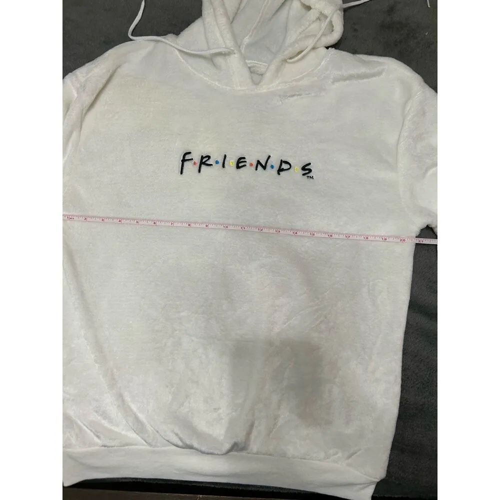 NWT Friends extra soft white/beige hoodie, Size M - Image 3