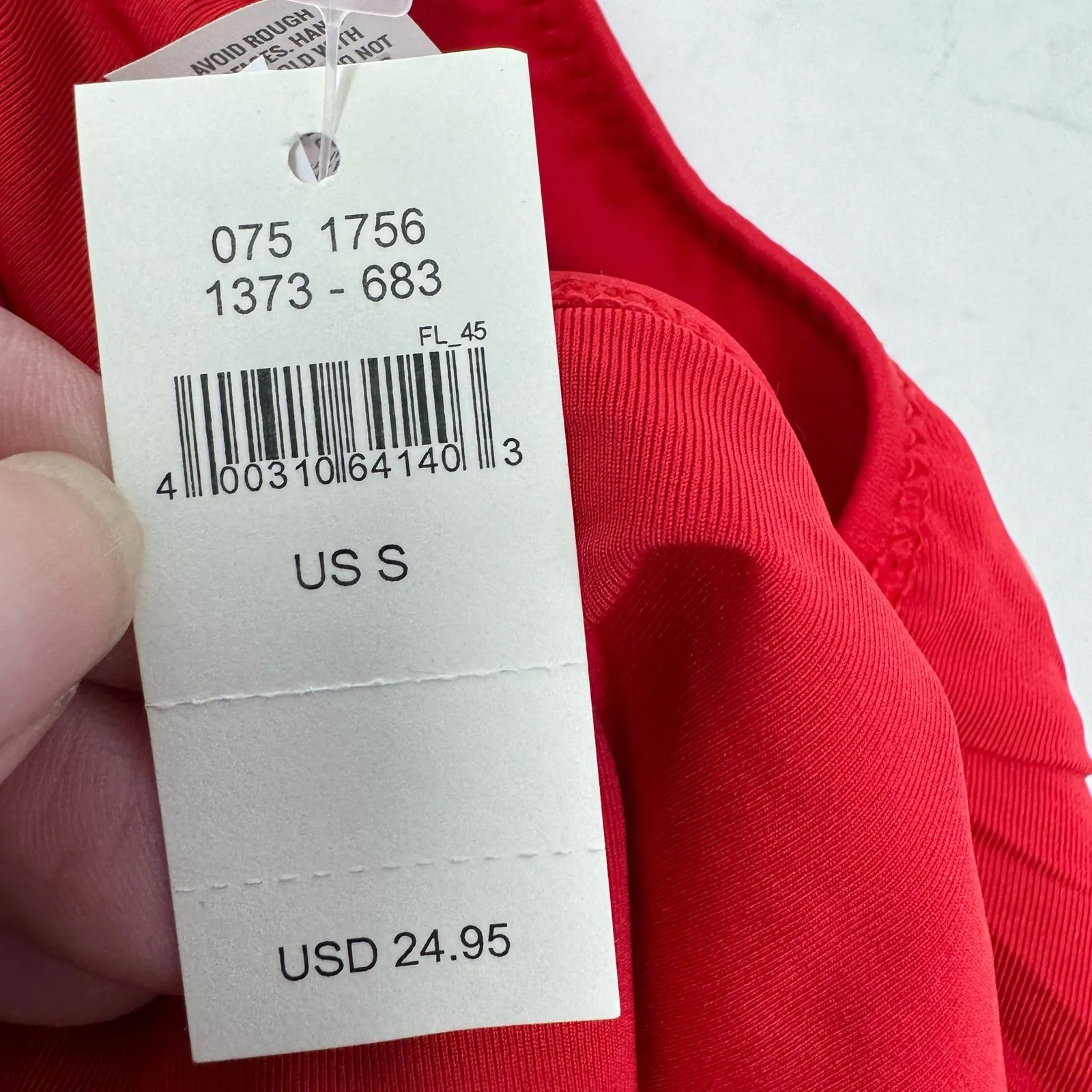 Aerie High Waisted Full Coverage Bikini Bottom Red Retro Side Ruching Size S NEW - Image 8