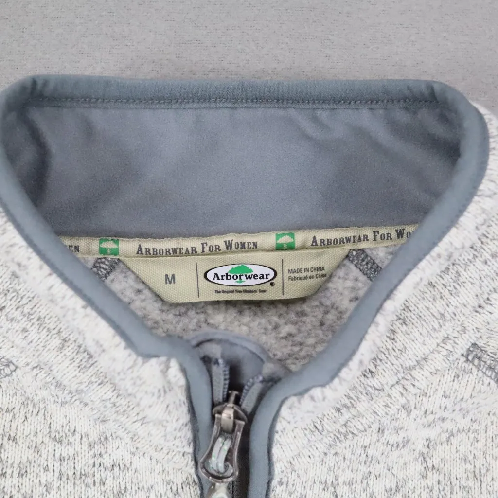 Arborwear Staghorn Fleece‎ 1/4 Zip Pullover Jacket Top Sweater Size M Gray Stone Size M - Image 2