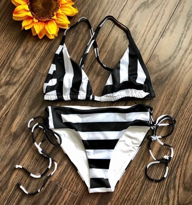 TAVIK VIVIENNE BEBE Striped Bikini Set X•SMALL  - Image 8