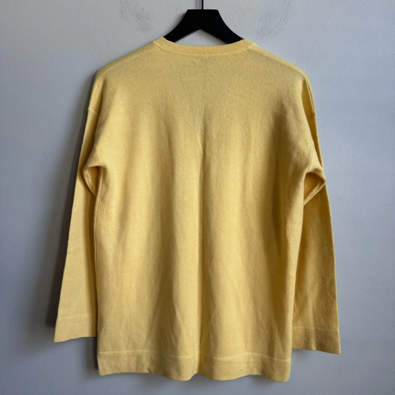 Forte Cashmere Boyfriend Button Down Cardigan in Yellow Size XS - Image 5