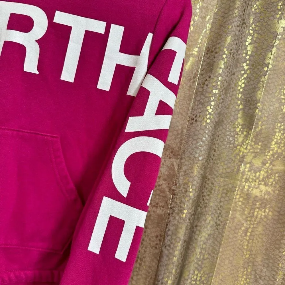 The North Face Camp Fleece Fuchsia Logo Pullover Hoodie XS - Image 5