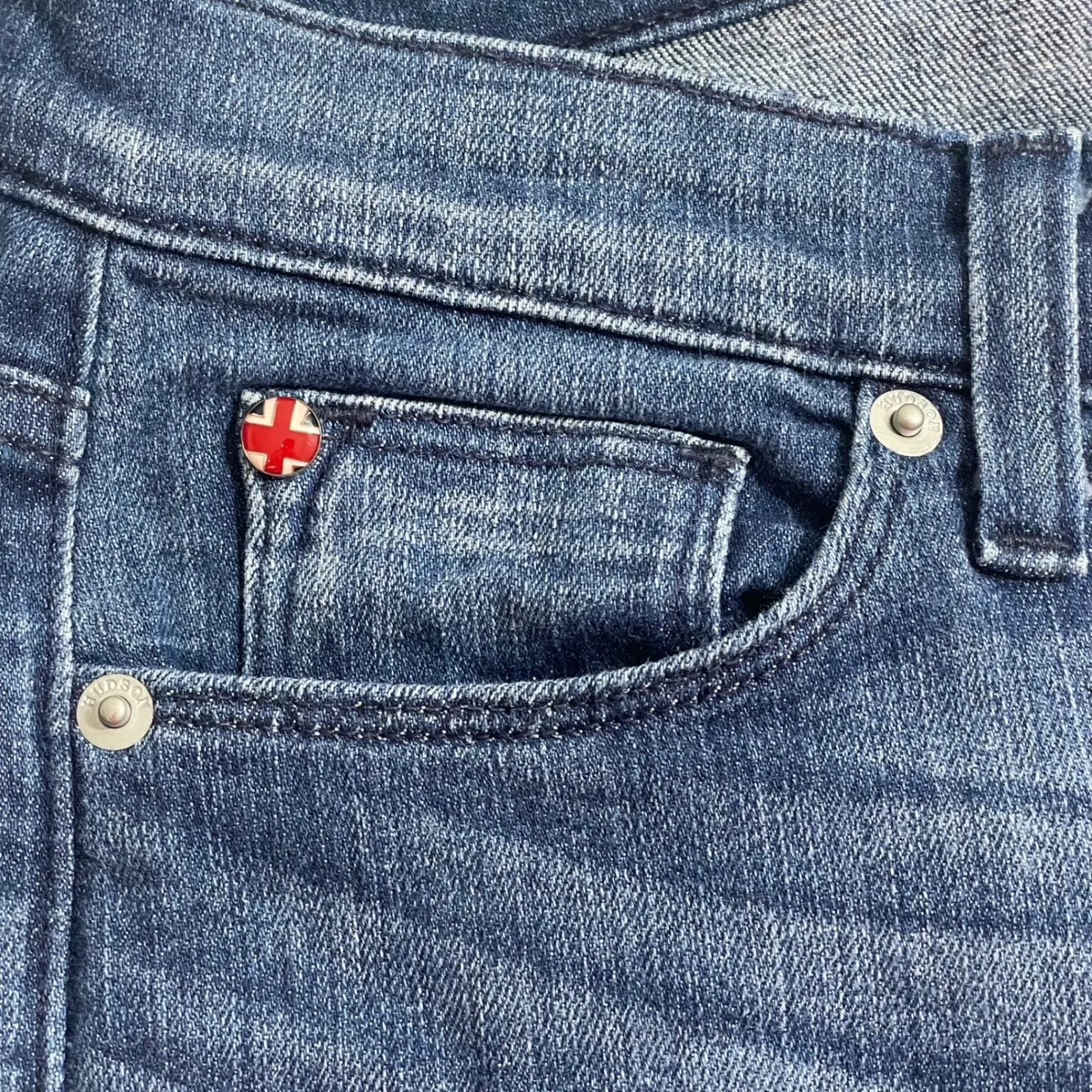 Hudson Nico Midrise Ankle Super Skinny Jeans Women's Size‎ 26 Hampton Wash Denim - Image 11