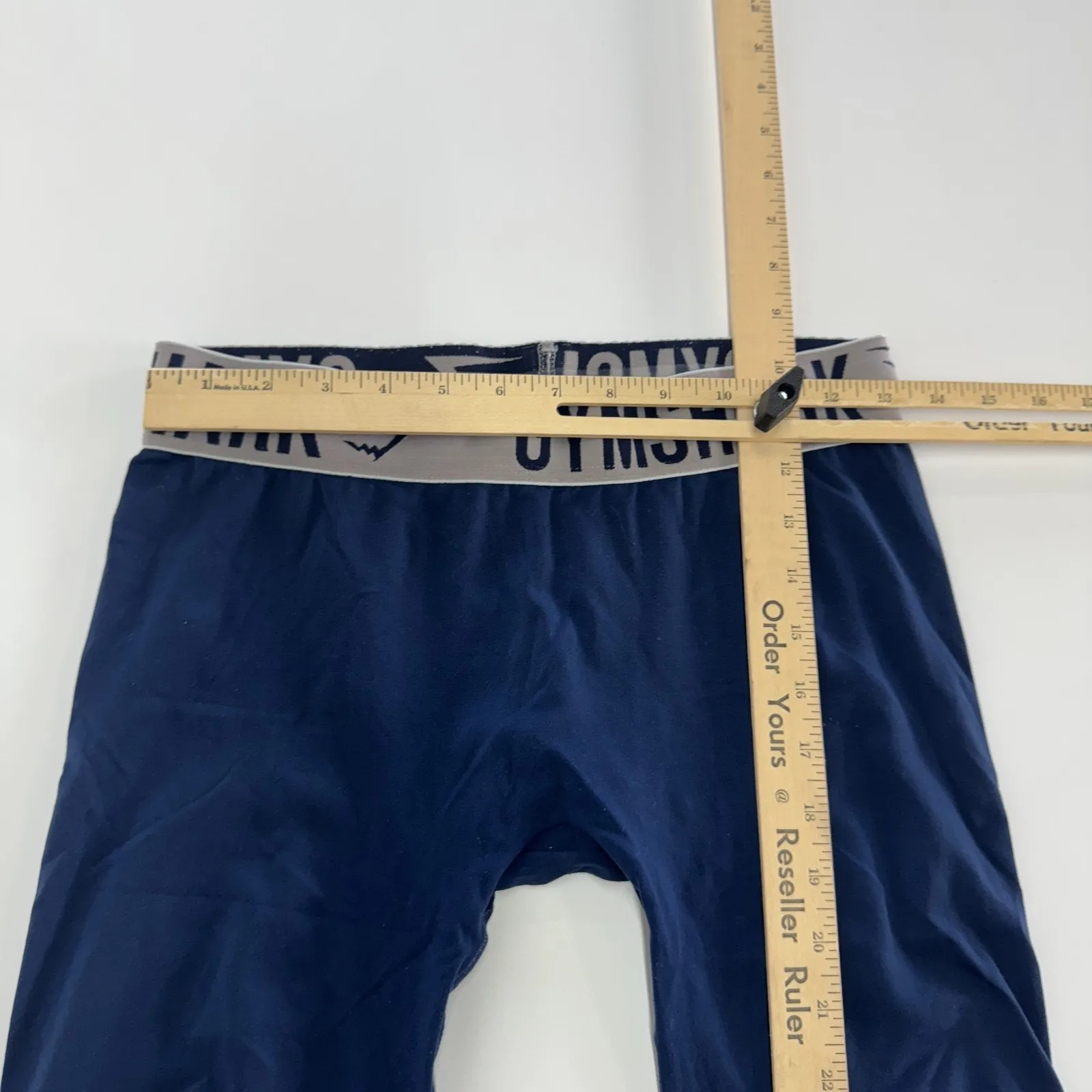 Gymshark Leggings Womens Small Blue Compression Base Layer‎ Athletic Gym Pants - Image 5