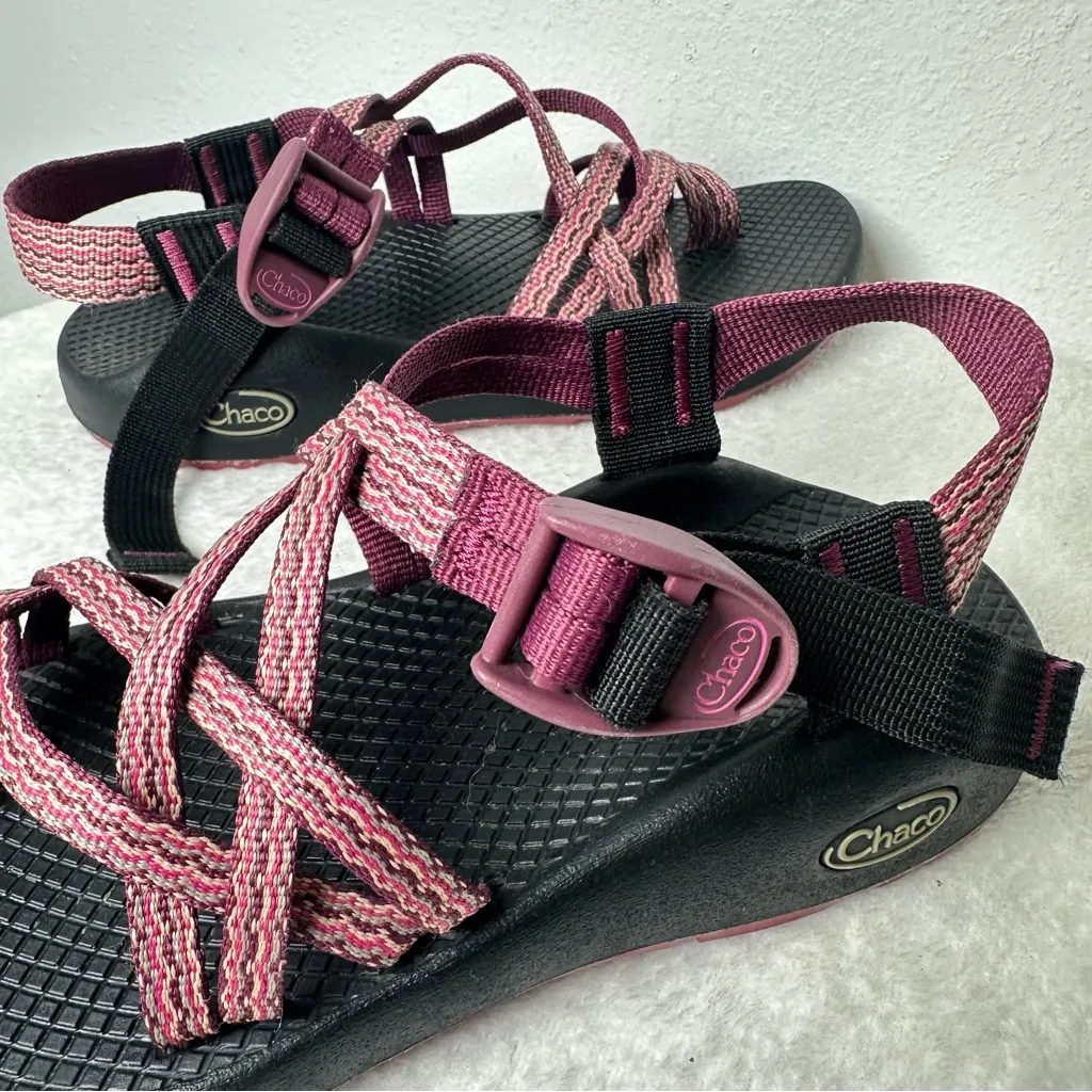 Chaco  ZX/2 Sport Sandals Women's 6 Pink Wave Print J105500 hiking water - Image 9