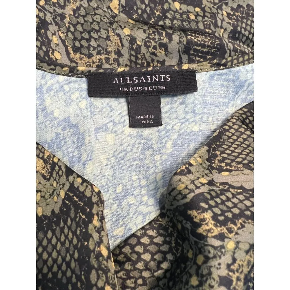 AllSaints Hadley Tamora Camisole in Khaki Green Size 4 - Image 4