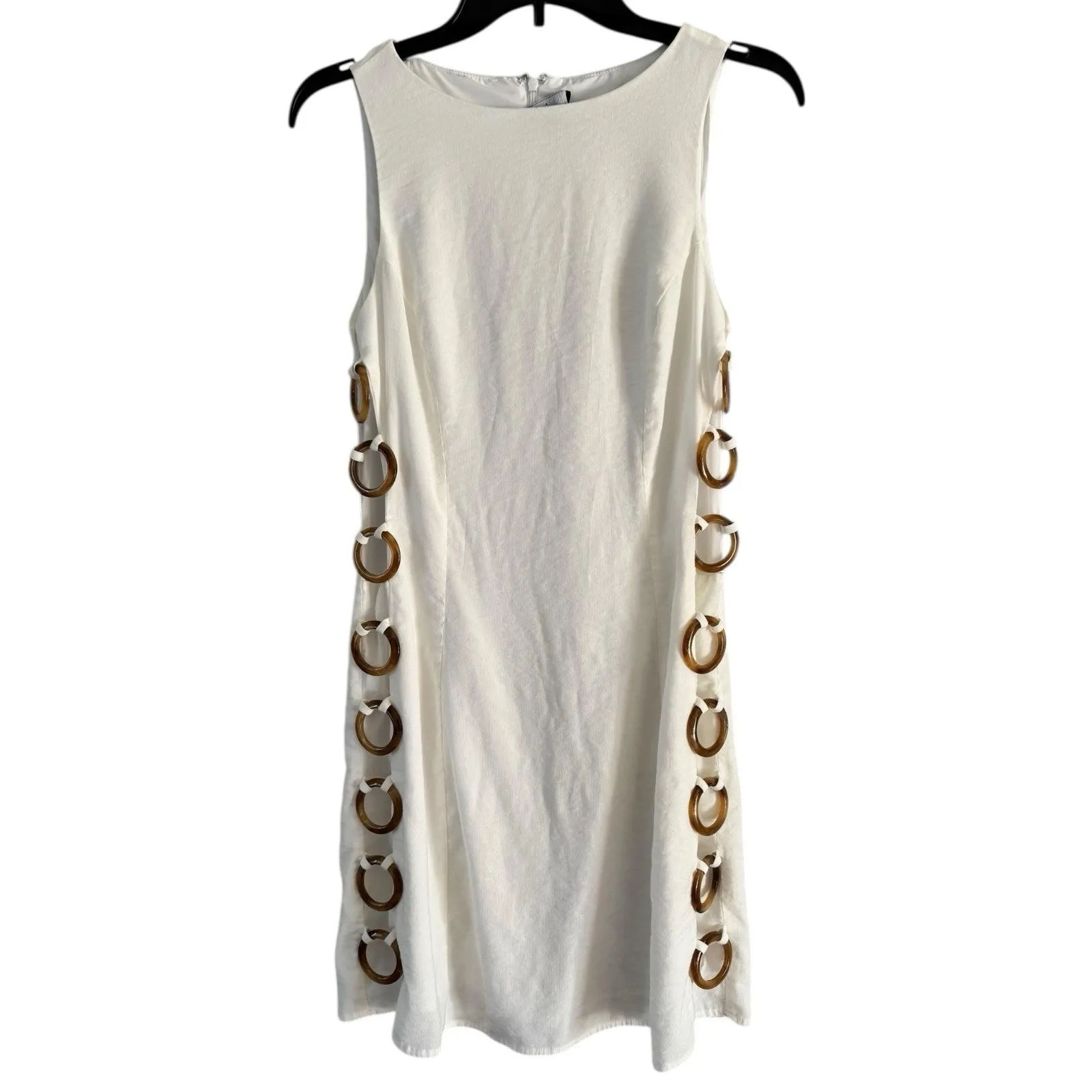 Lulus Decidedly Summery Ivory Cutout Sleeveless O Ring Midi Dress Women’s Medium - Image 4