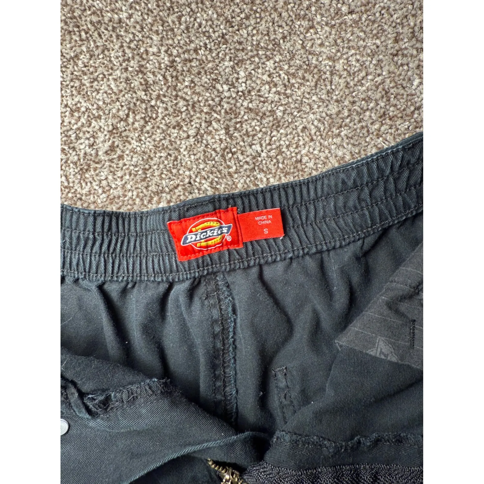 Dickies high rise Women Black Cargo Jogger Pants Elastic Waist Size S - Image 4