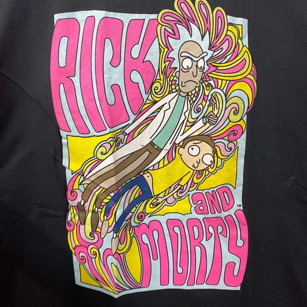 Adult Swim Rick & Morty Acid Trip T-Shirt XL - Image 2