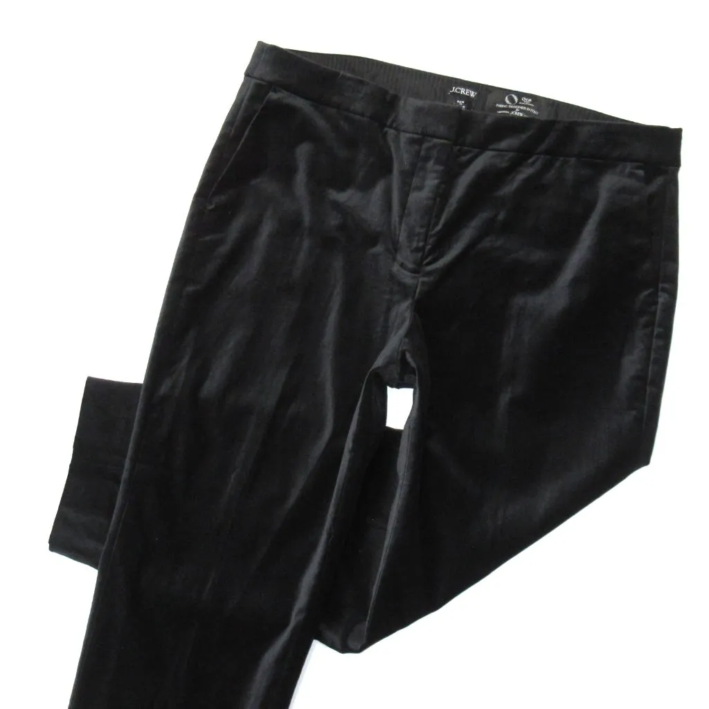 NWT J.Crew Kate Slim-Fit Pant in Black Velvet Trousers Pants 16 - Image 5