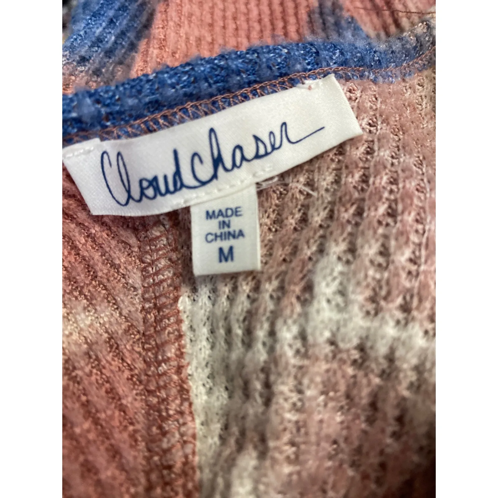 Cloud Chaser Tie Dye Waffle Knit Cropped Twist Back Top - Image 6