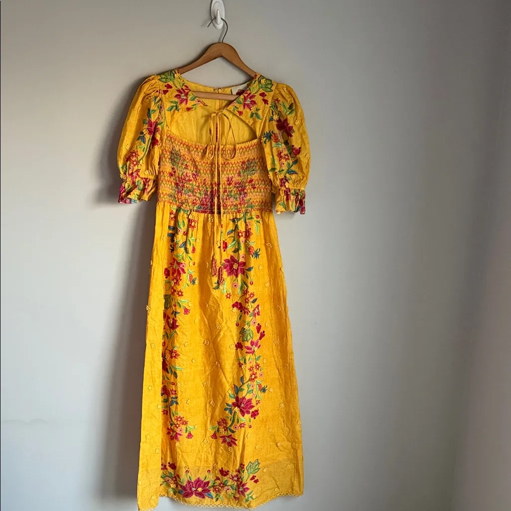 FARM RIO Flower Dream Floral Smocked Puff Sleeve Maxi Dress - Image 2