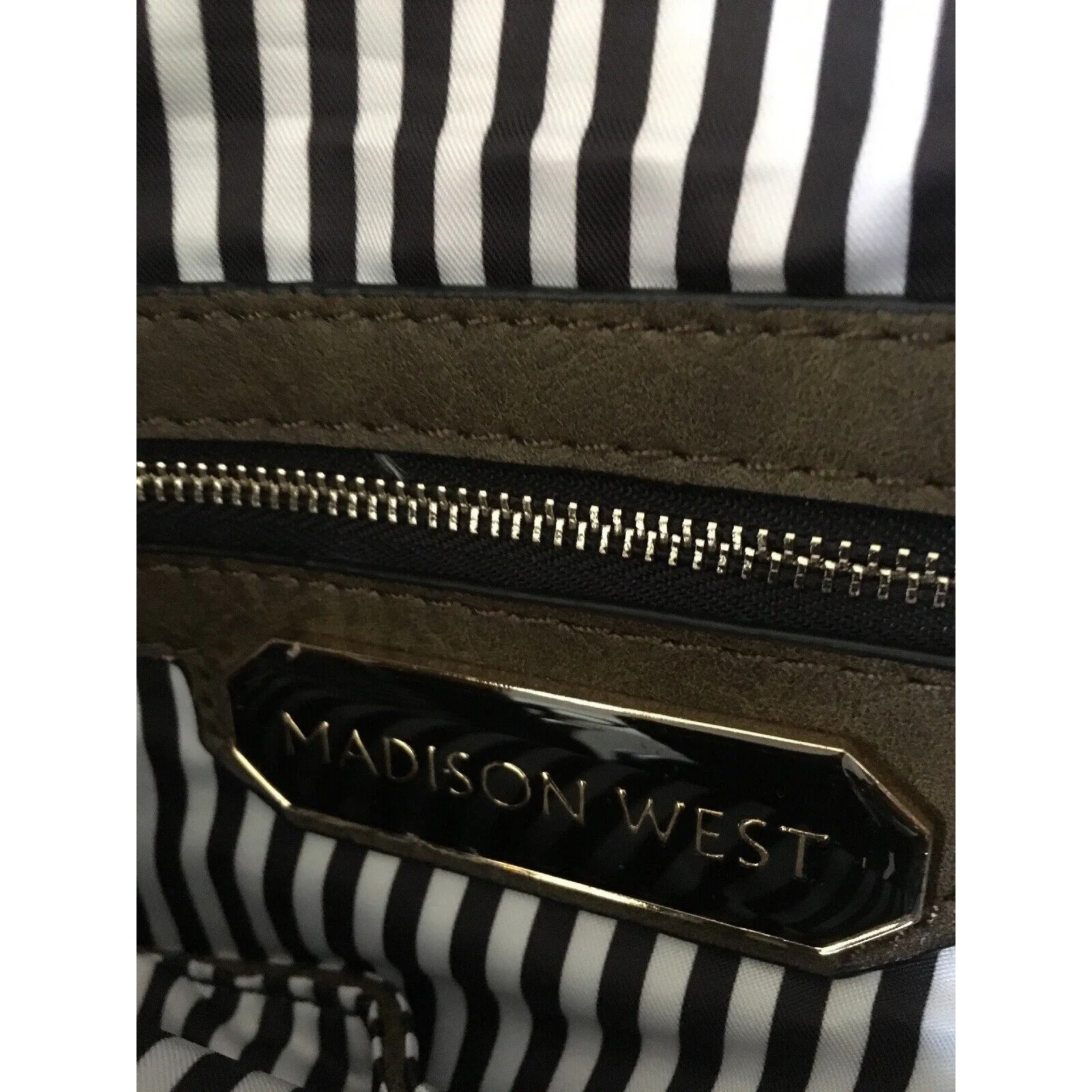 Women's Madison West Brown Crossbody Handbag Purse Shoulder Bag - Image 8