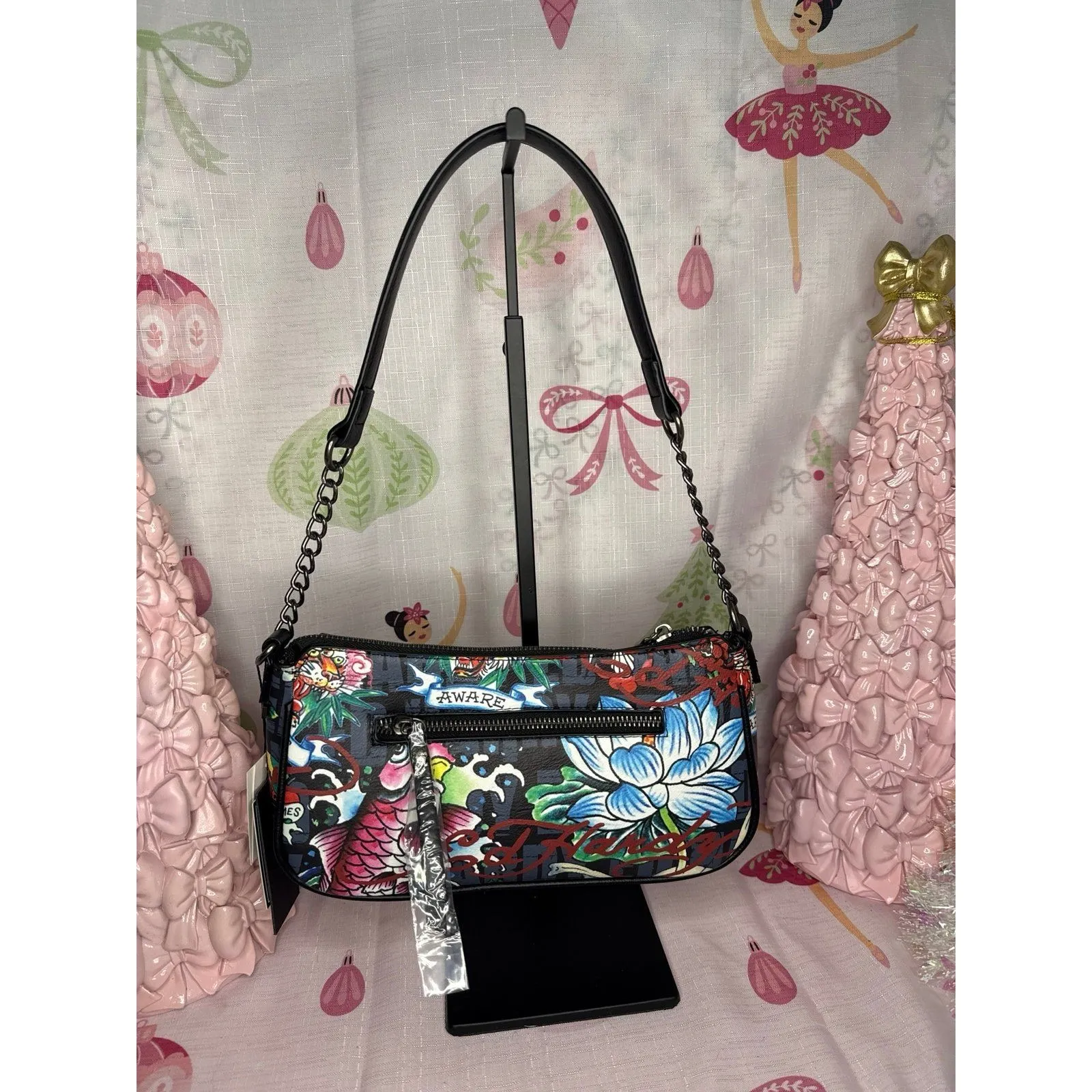 NWT Ed Hardy Tattoo Shoulder Bag - Image 5