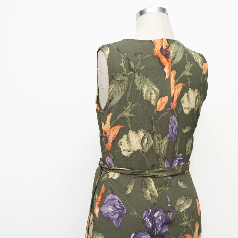 Lauren Ralph Lauren - Floral Belted Crepe Dress - Image 11
