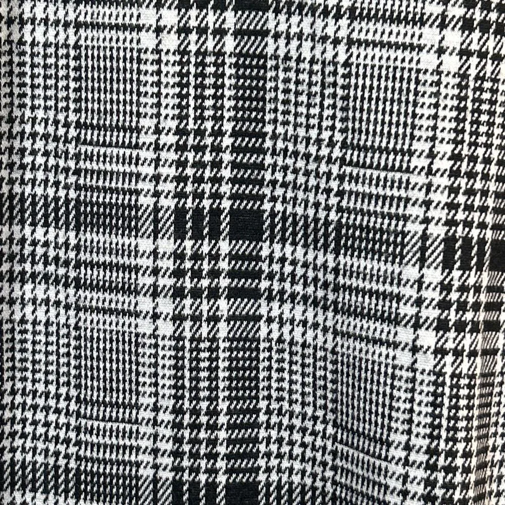 Ava & Viv Pull On Pants 3X Black White Plaid Cropped Pockets - Image 4