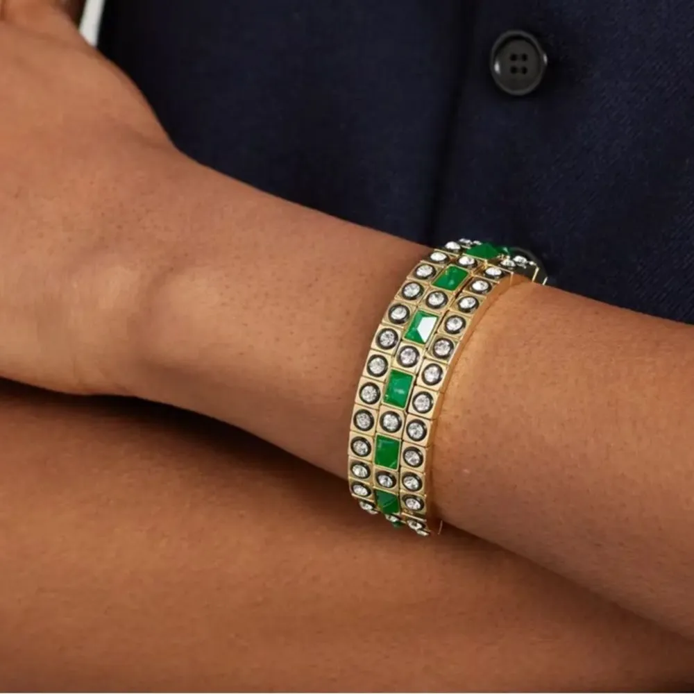 NWOT roxanne assoulin set of three Bracelets Gold - Image 3