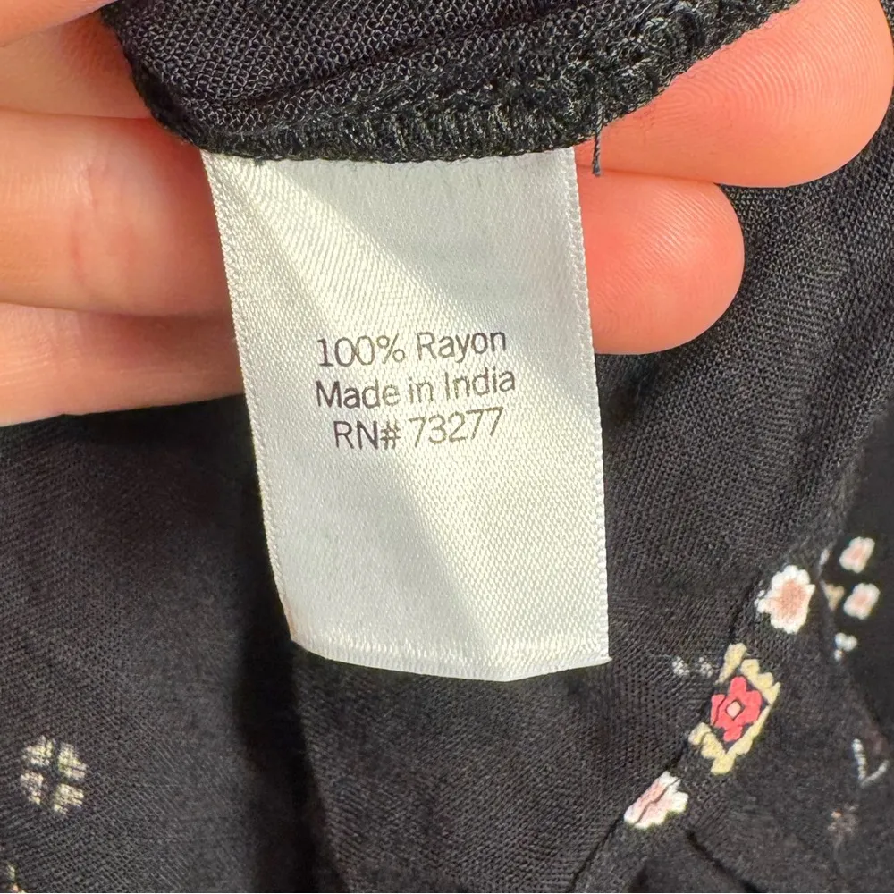 Sonoma Misses Womens Belted Aztec Midi Dress V Neck Black Design Size XXL - Image 6