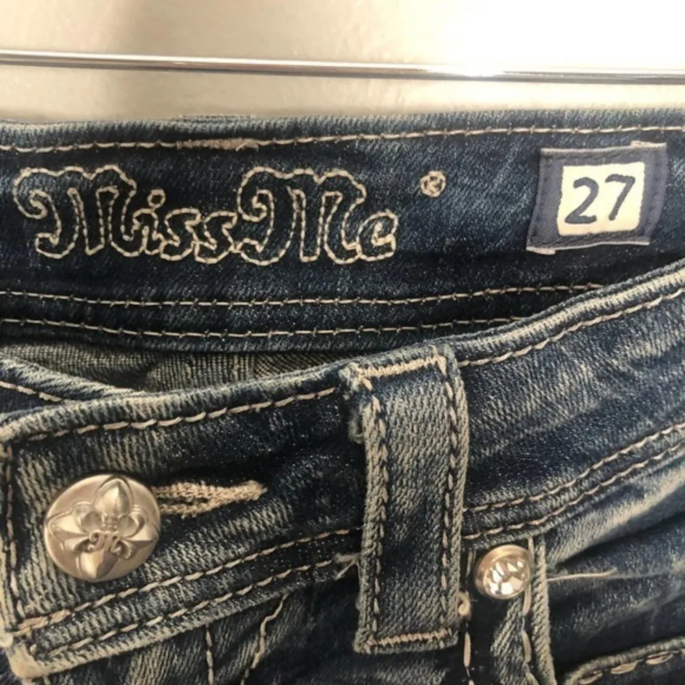 Miss me easy boot cut bedazzled embellished butt - Image 5