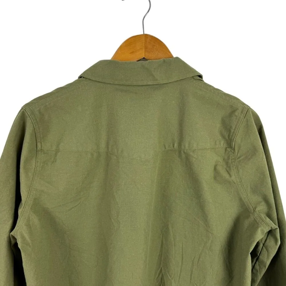 New Tuckernuck Olive Steele Button Down Long Sleeve Boyfriend Shirt Top Size XL - Image 10