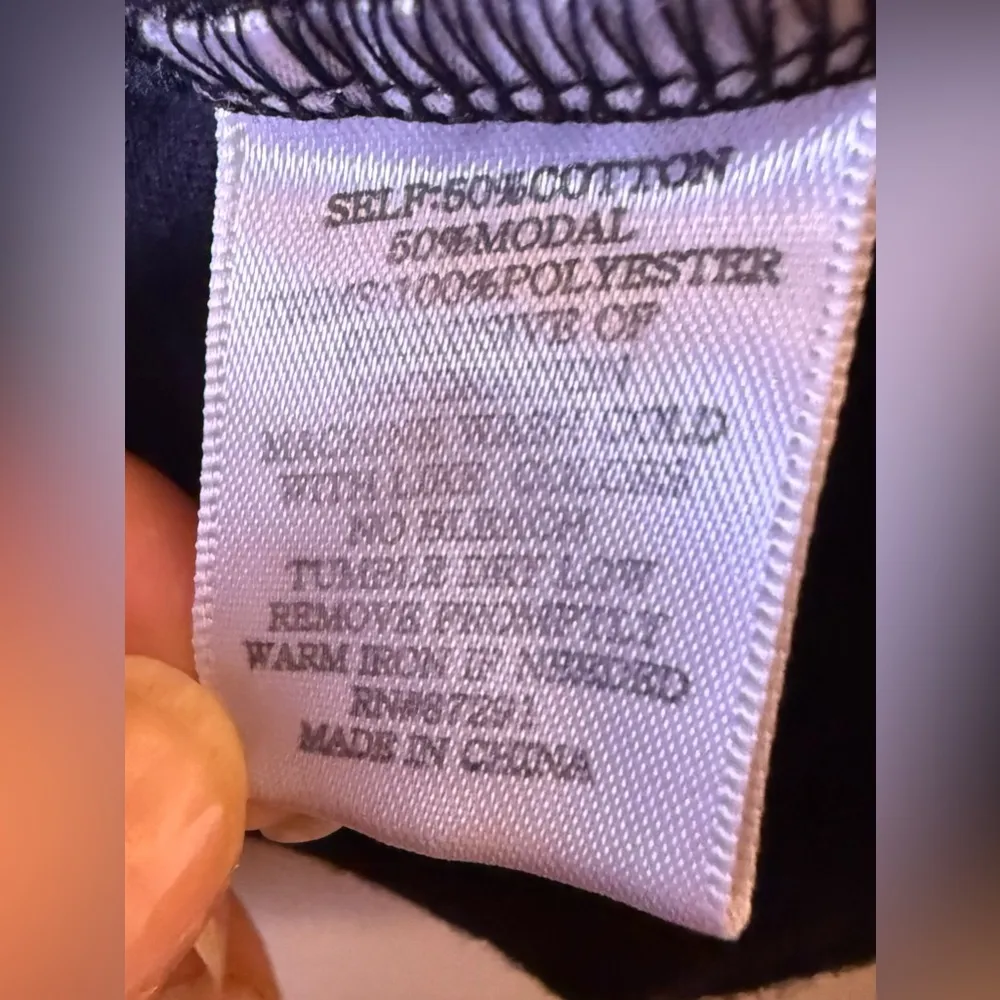 JWLA Johnny Was Elegant Blue Sleeveless Top with Floral Embroidery size M Size M - Image 6