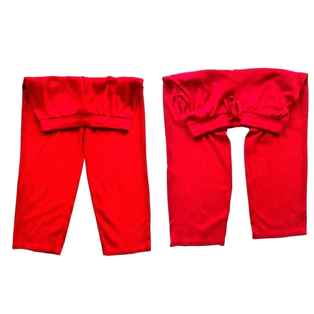 Lands End Red Corduroy Pants XS Extra Small 2 4 Casual Comfort Relax Walk Cruise - Image 6