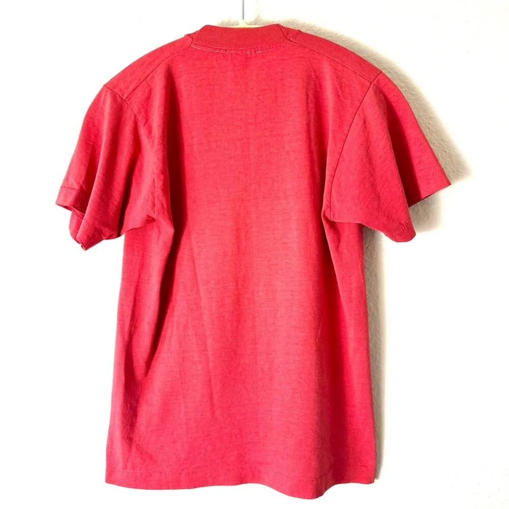 Vintage Michael Jordan Bulls Screen Stars Single Stitch T Shirt Size Small Red - Image 2