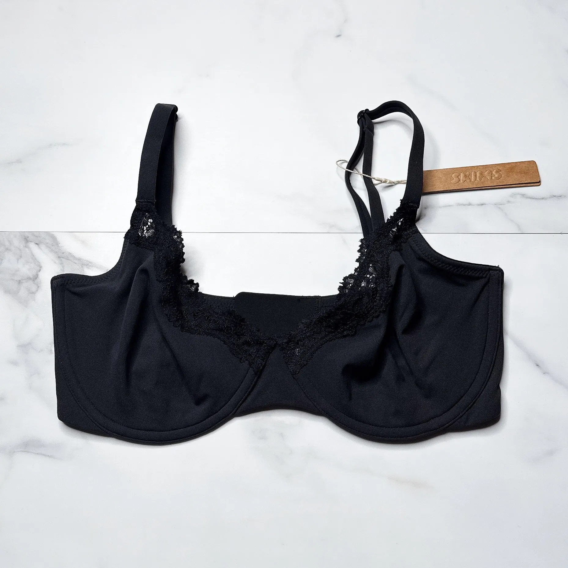 NWT Skims Fits Everybody Lace Unlined Demi Bra - Image 2