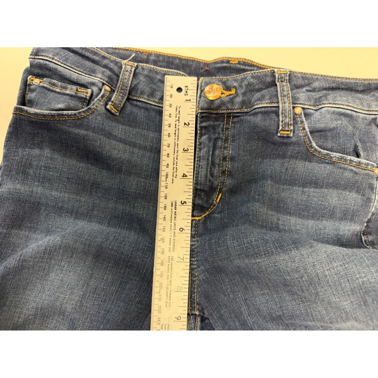 Joes Jeans The Markie Skinny Crop Distressed Hem Dark Wash Women's W29 - Image 6