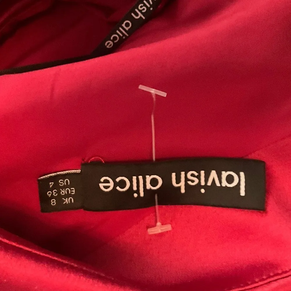 NWOT Lavish Alice Satin Cocktail Dress - Image 11