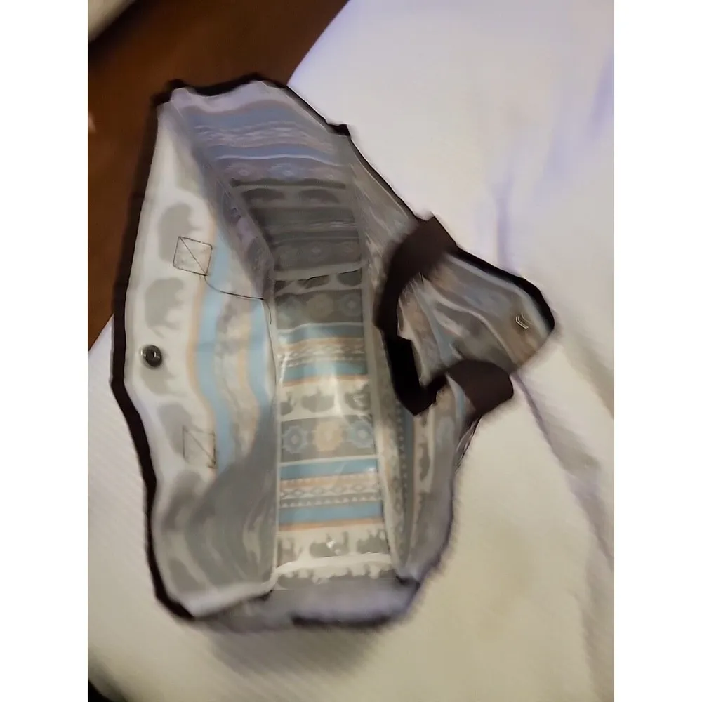 St. Labre Indian School Bag Tote Never Used Buffalo Aztec Native American - Image 4