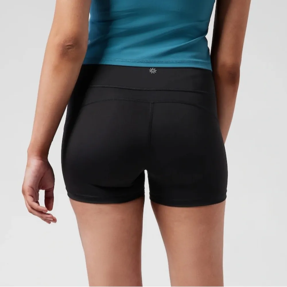 Athleta Black Ultimate High Rise Spandex Shortie - Image 2