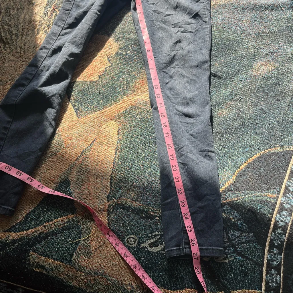 Guess High Rise Button Fly Skinny Jeans Dark Wash Women’s 25 Stretch Denim - Image 11