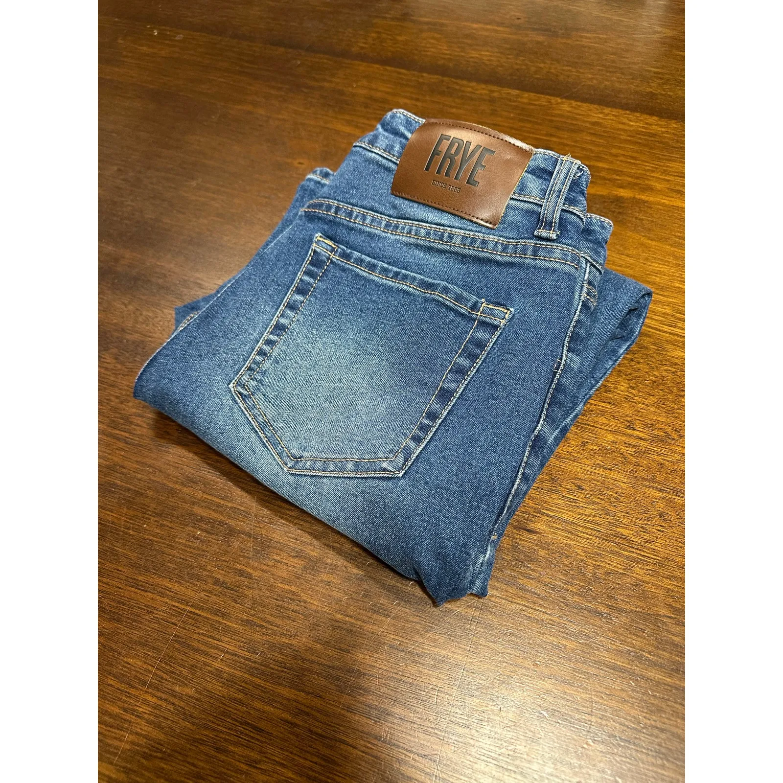 Frye Straight Leg Jeans Women 27 Classic Casual Western Preppy Fall Academia - Image 10