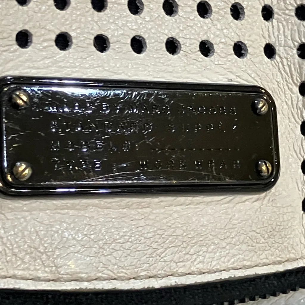 Marc by Marc Jacobs, Mini “New Q Perf Natasha’ Crossbody Bag in Leche Ivory - Image 5