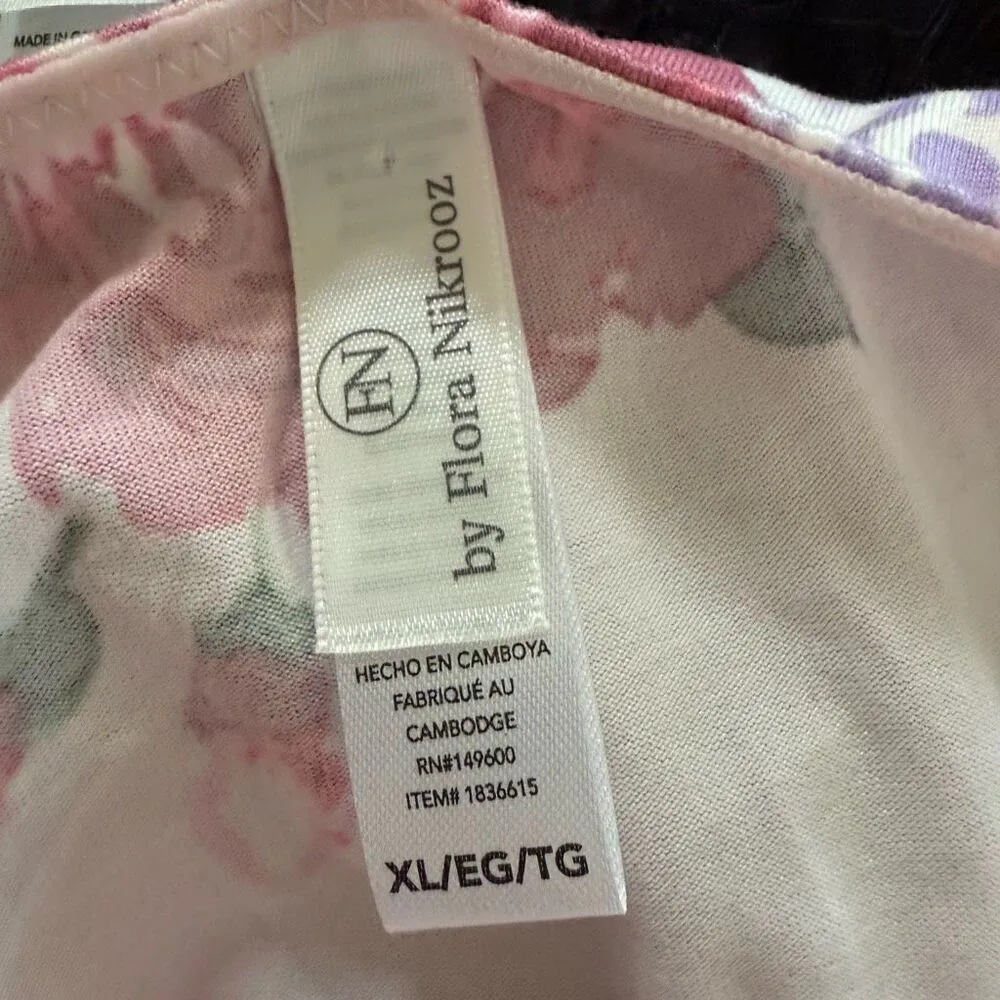 NWOT Flora Nikrooz Floral Lace Trim Chemise XL - Image 6