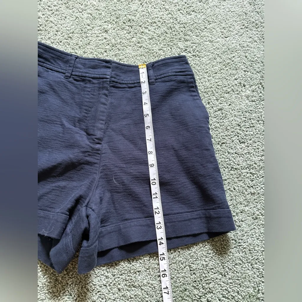 Boden Dark Blue Navy Shorts Womens Size 4 High Rise Preppy Classic - Image 3
