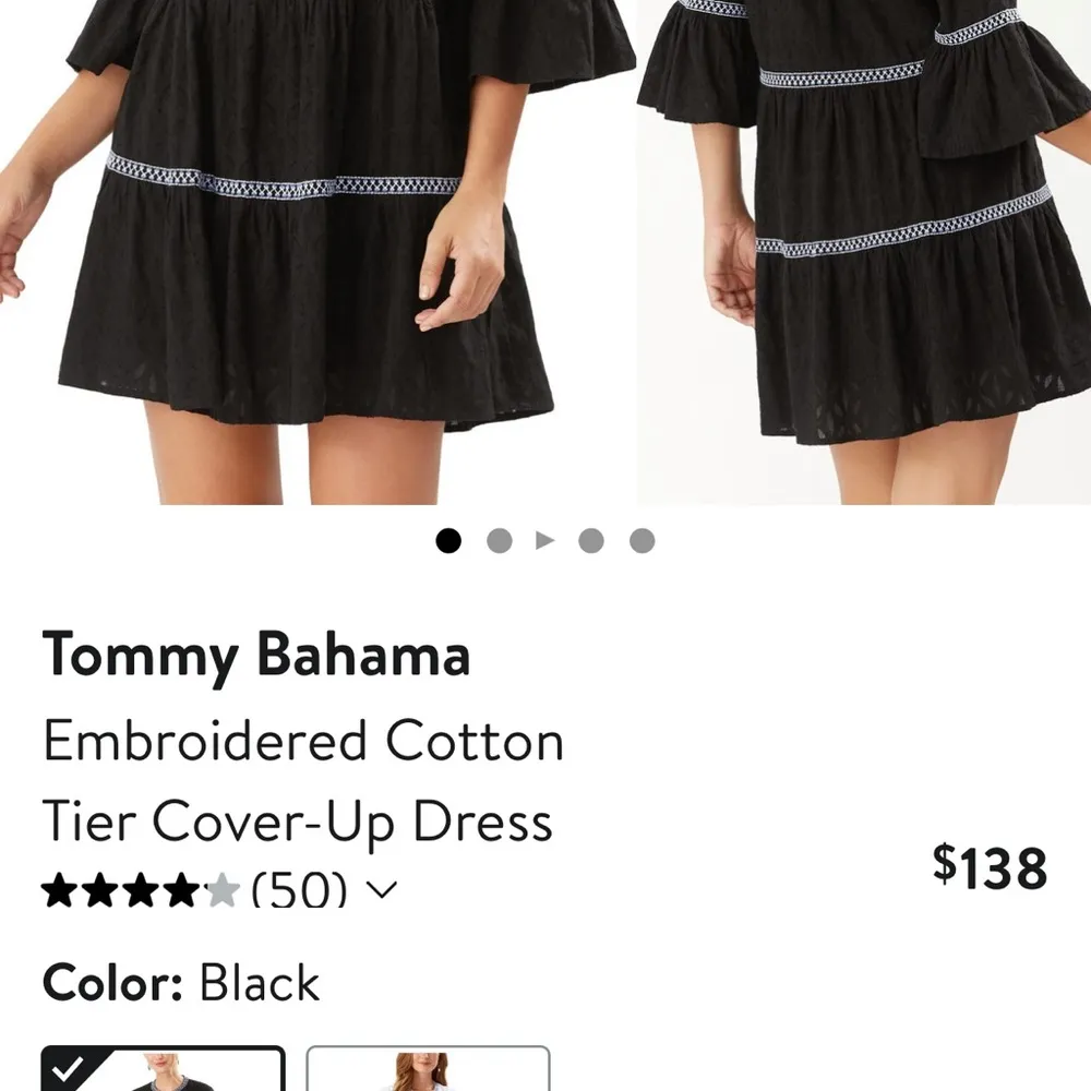 Tommy Bahama
Embroidered Cotton
Tier Cover-Up Dress - Image 3