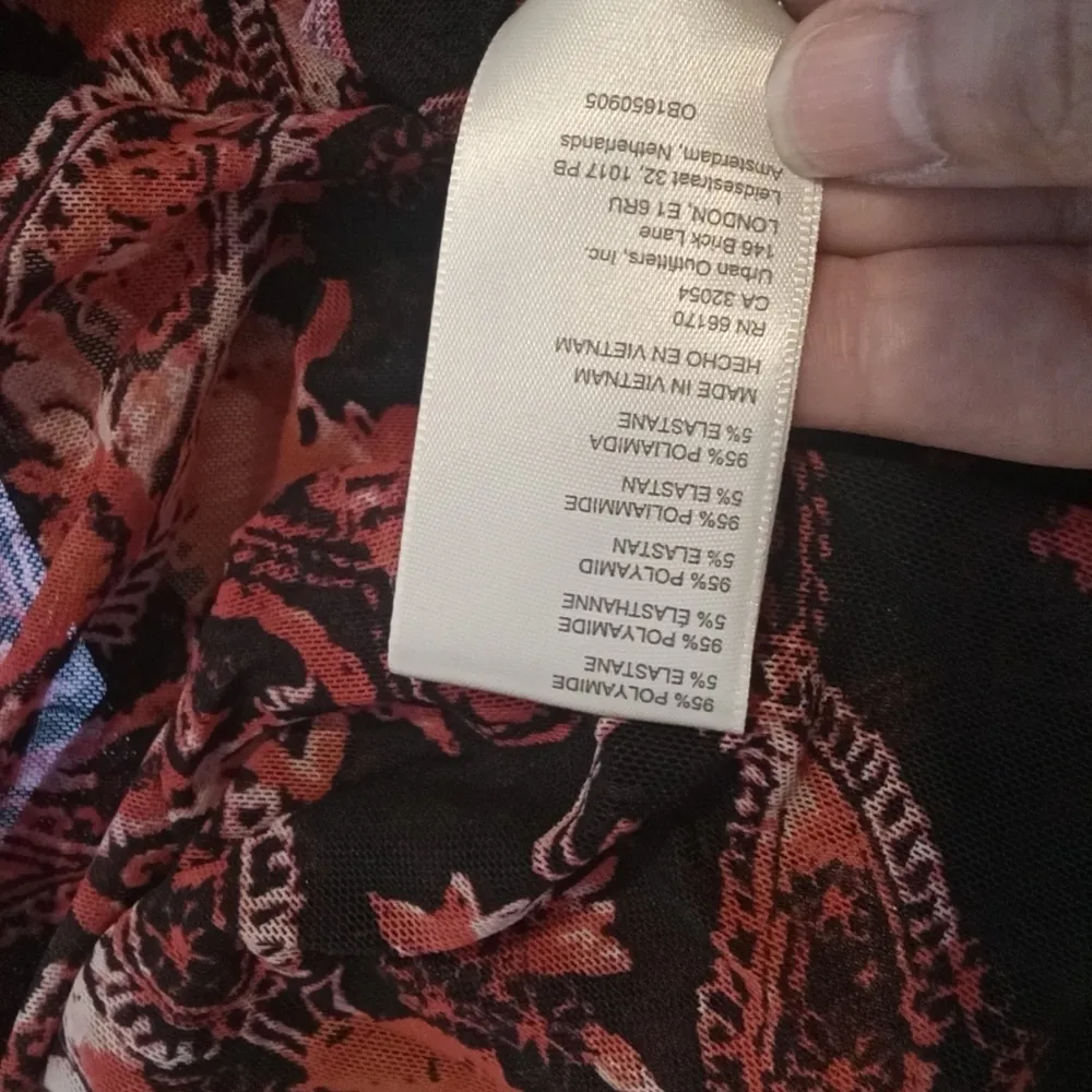 Free People up for nothing cropped boho festival country blouse women's S - Image 7