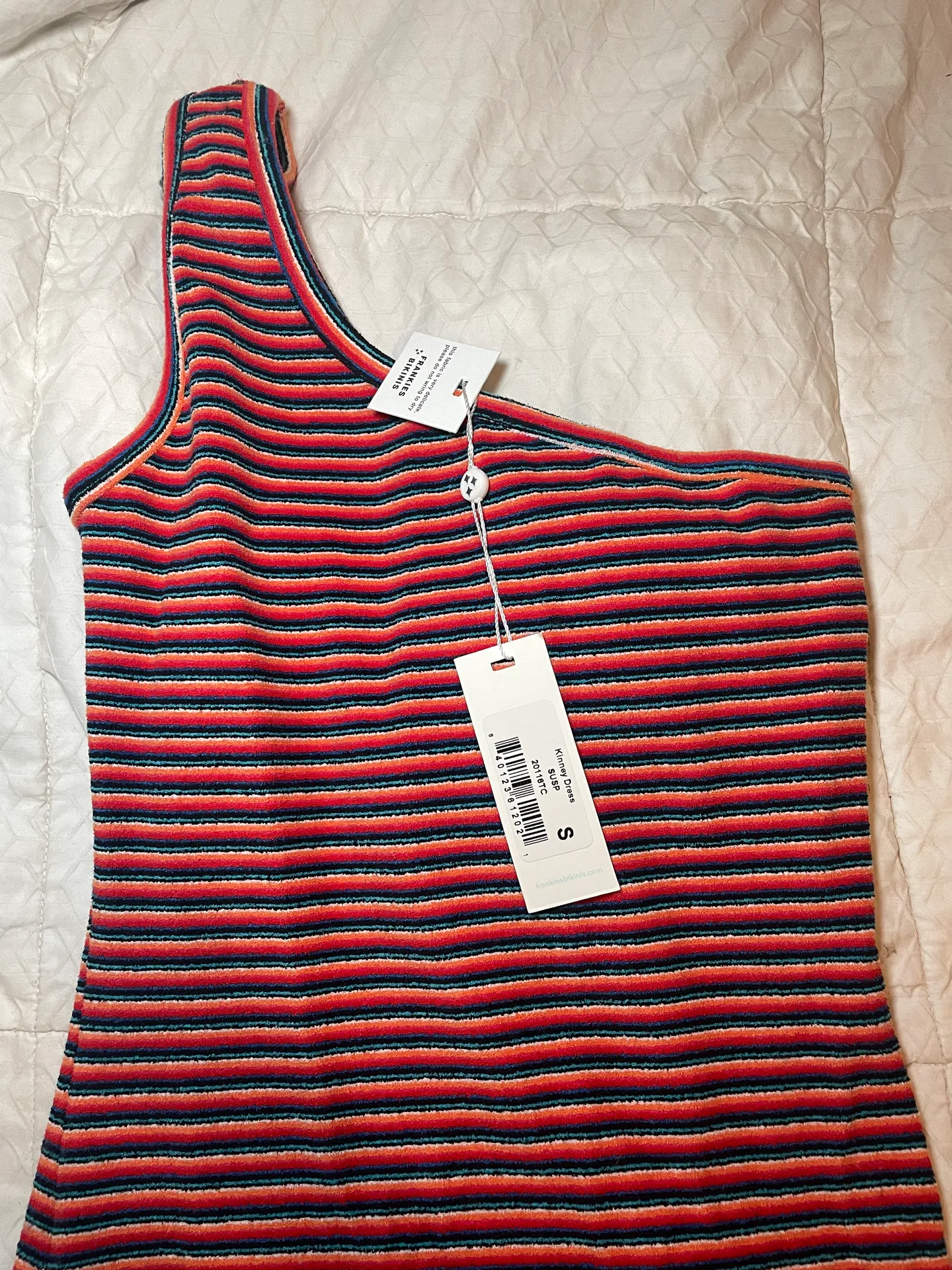 Frankies Bikinis 💗 Terry One Shoulder Dress - Image 6