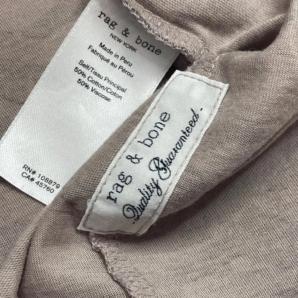 Rag & Bone Womens Camouflage Print T-Shirt Size Large Lightweight Cotton Viscose - Image 7