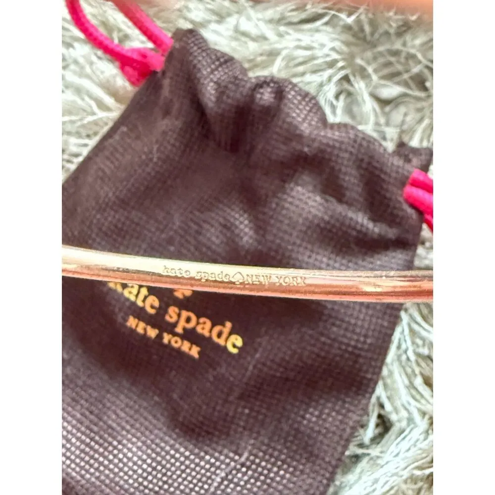 Kate Spade Rose Gold Bow Bangle - Image 4