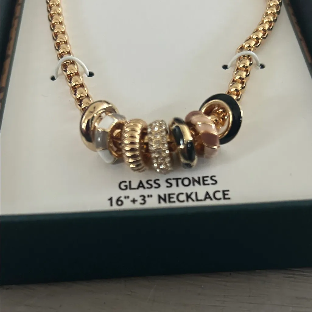 House of Harlow 1960 Gold and Silver Charm Necklace - Image 2