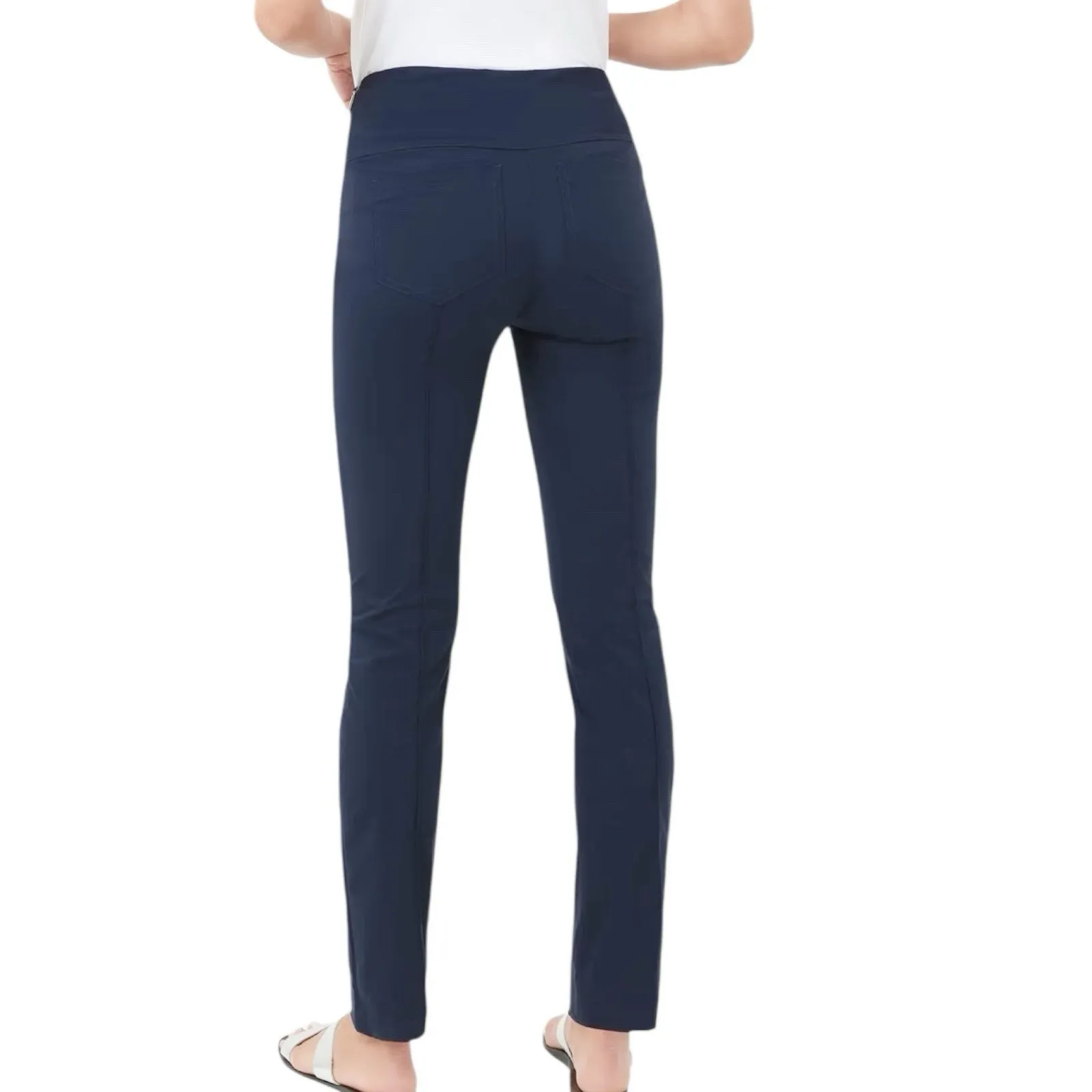 NWT Anatomie Sonya Curvy High Rise Travel Pants Size XL Navy Blue - Image 3