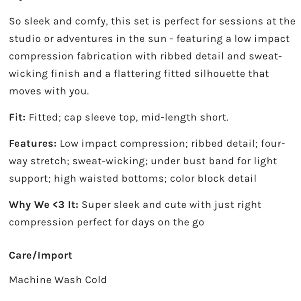 NEW! 3 Pc  MOVEMENT Rise & Shine Set Champagne Black Shorts Tank Top - Image 11