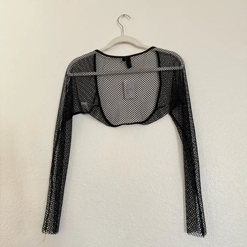 Windsor rhinestone bolero mesh top - Image 6